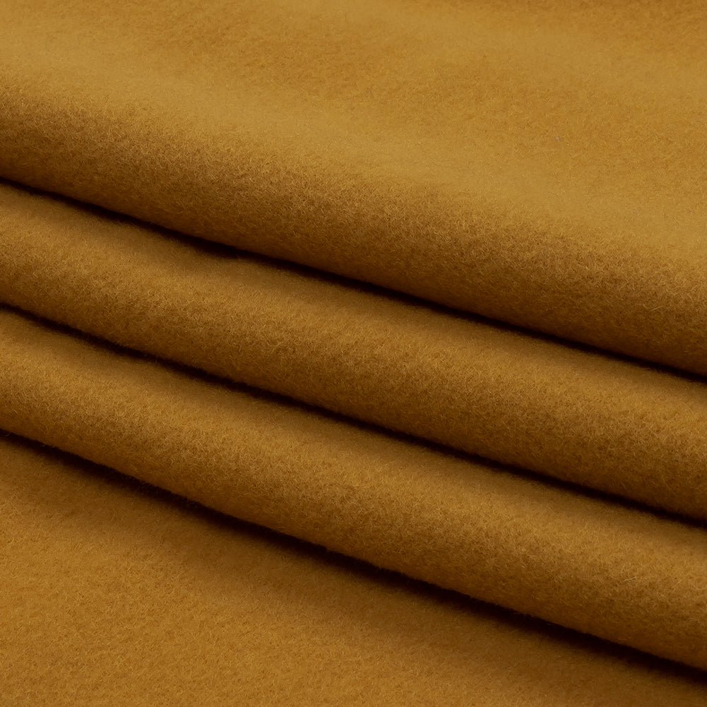 Wool and Cashmere Coating Made in Italy - Yellow Ochre - Alberini Collection