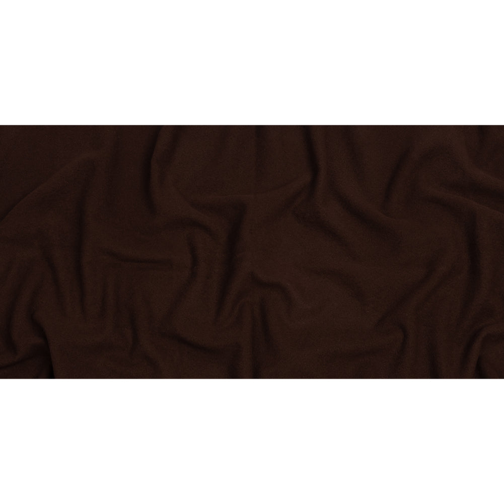 Wool and Cashmere Coating Made in Italy - Chocolate - Alberini Collection - Full