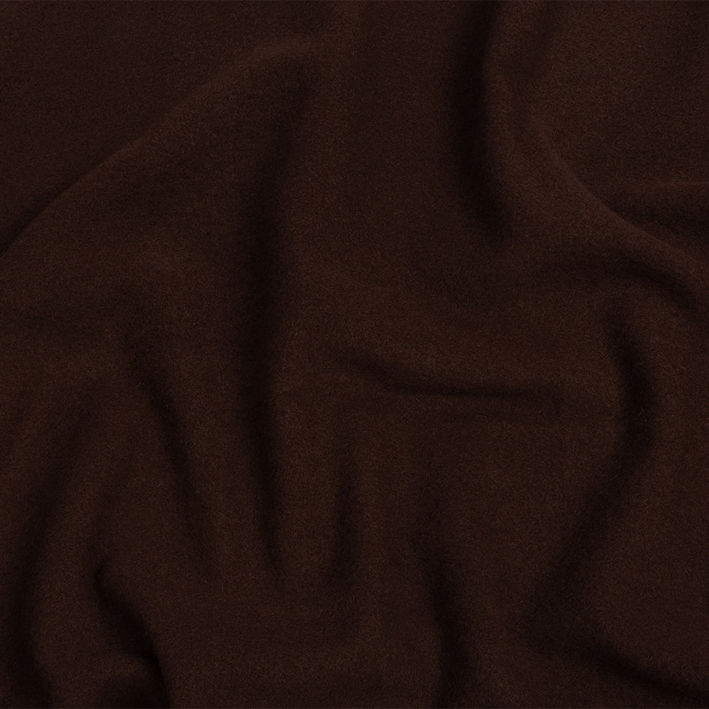 Wool and Cashmere Coating Made in Italy - Chocolate - Alberini Collection