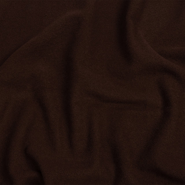 Wool and Cashmere Coating Made in Italy - Chocolate - Alberini Collection