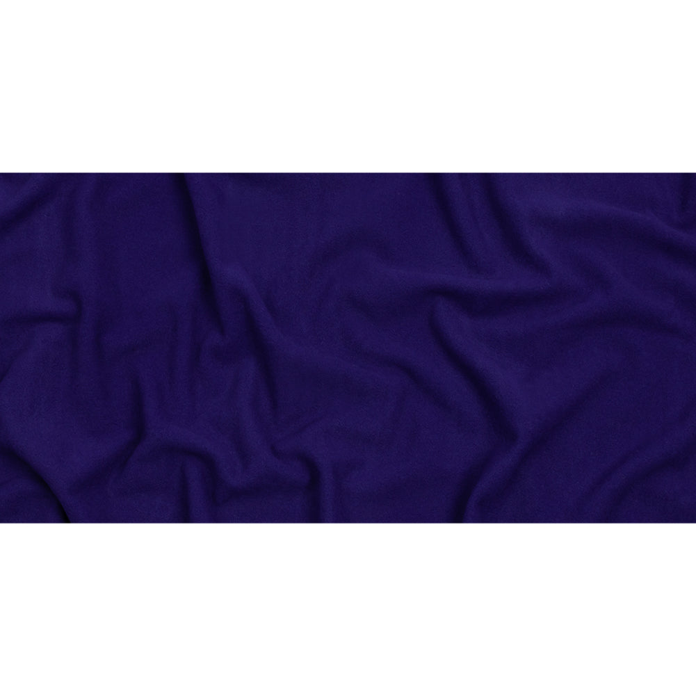 Wool and Cashmere Coating Made in Italy - Blue Violet - Alberini Collection - Full