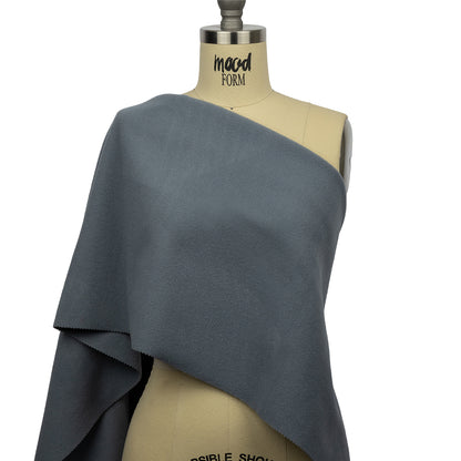 Wool and Cashmere Coating Made in Italy - Stone Gray - Alberini Collection