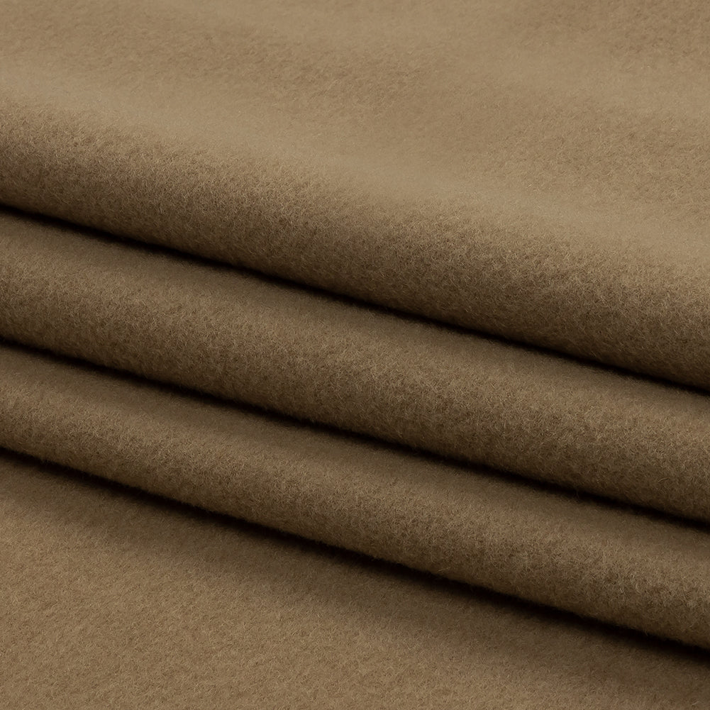 Wool and Cashmere Coating Made in Italy - Camel - Alberini Collection