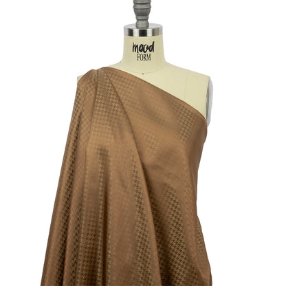 Houndstooth Jacquard Lining - Beige Tonal