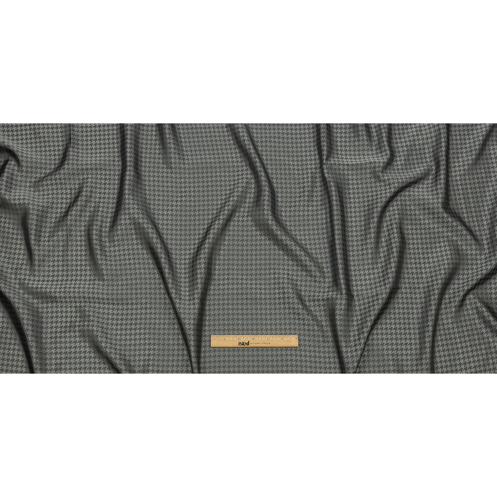 Houndstooth Jacquard Lining - Gray and Charcoal Bi-Color