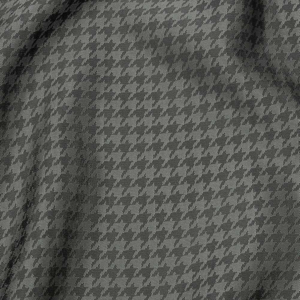 Houndstooth Jacquard Lining - Gray and Charcoal Bi-Color