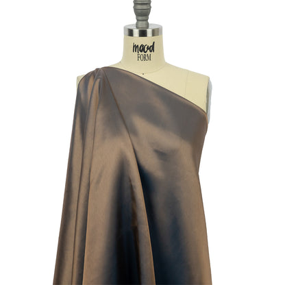 Iridescent Twill Lining - Blue and Beige Drape