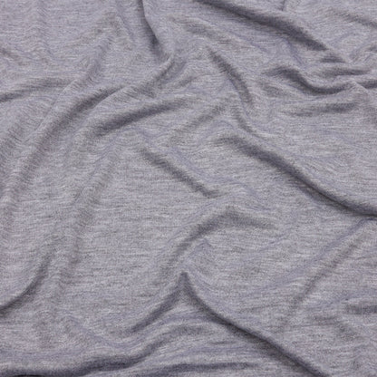Heathered Gray Stretch Rayon Jersey