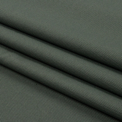 Olive Diamond Stretch Polyester Pique Full