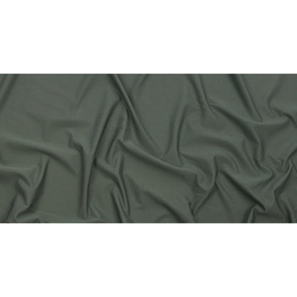 Olive Diamond Stretch Polyester Pique Drape