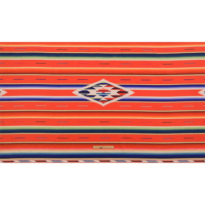 Orange, Yellow and Blue Southwestern Weaving Printed Polyester Woven Panel Full