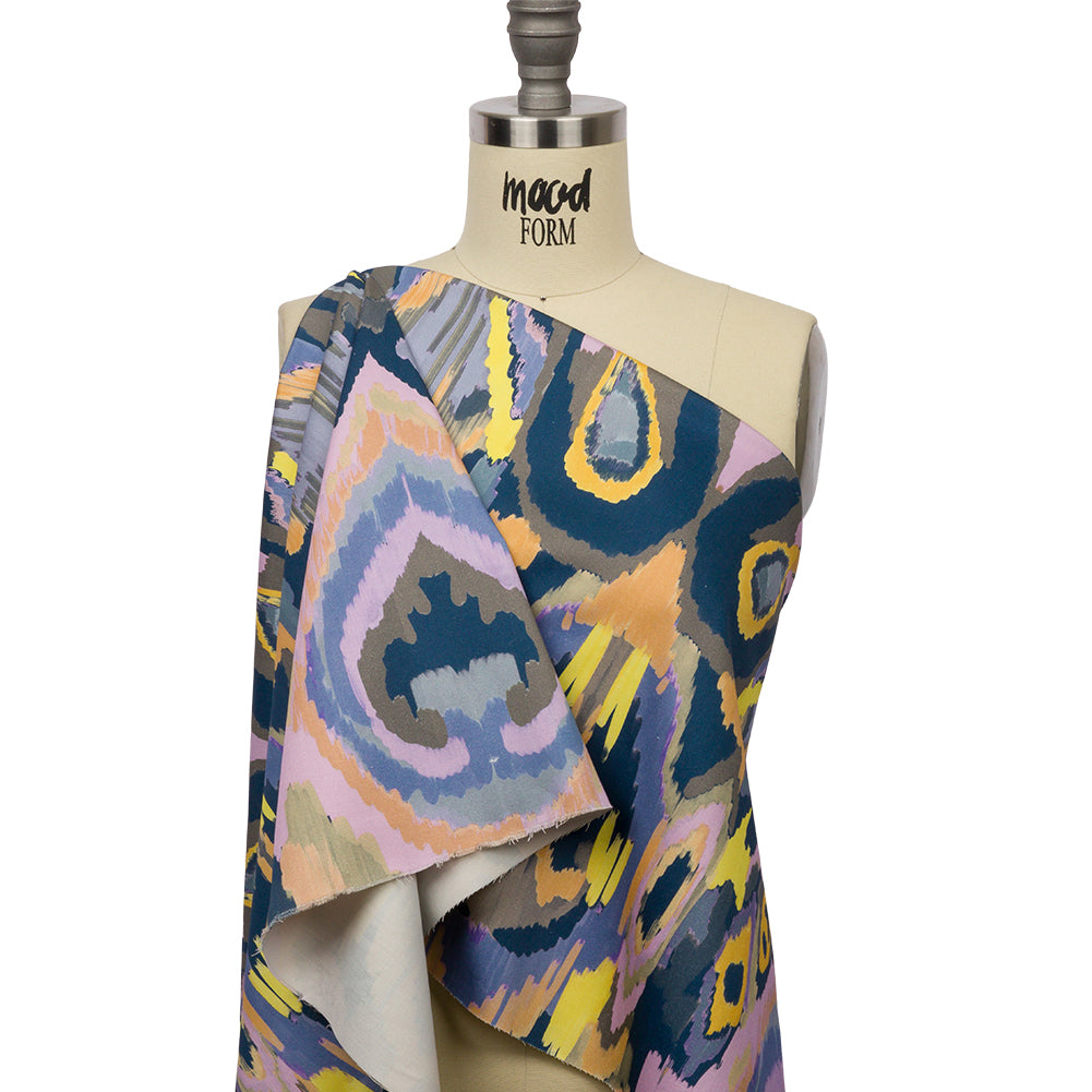 Mood Exclusive Blue Life Outside Stretch Cotton Sateen Drape