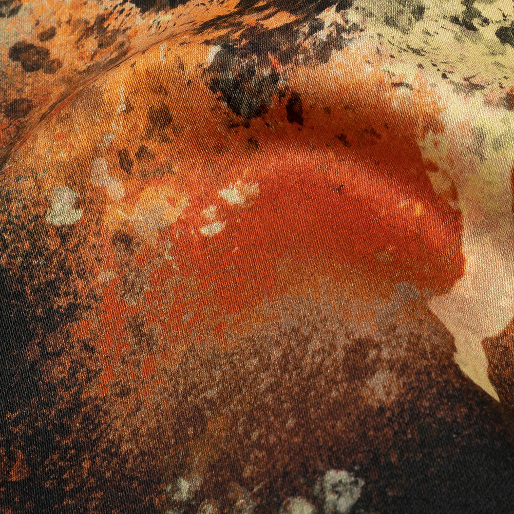 Mood Exclusive Orange Street Art Splash Stretch Cotton Sateen Detail