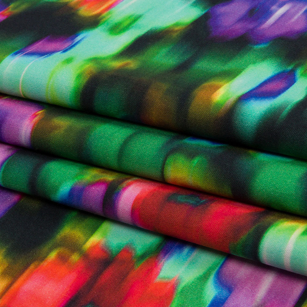 Mood Exclusive Large Neon Tears Stretch Cotton Sateen Folded
