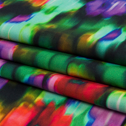 Mood Exclusive Large Neon Tears Stretch Cotton Sateen Folded