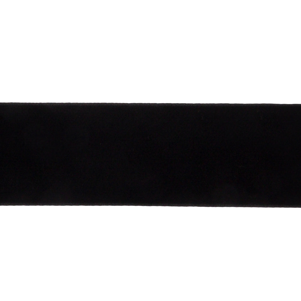 Japanese Black Rayon Velvet Ribbon - 1" Detail