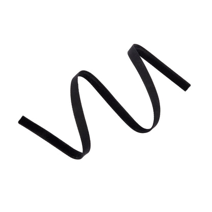 Japanese Black Rayon Velvet Ribbon - 0.25" Detail
