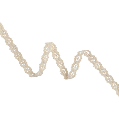 Natural Little Wheels Cotton Cluny Lace Trim - 0.625"