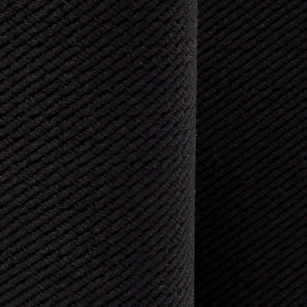 Black Twill Faced Elastic Trim - 2.875" Detail