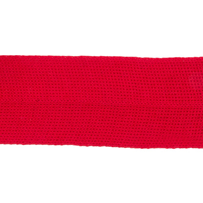 Red Cotton Knit Foldover Trim - 1.25" Detail