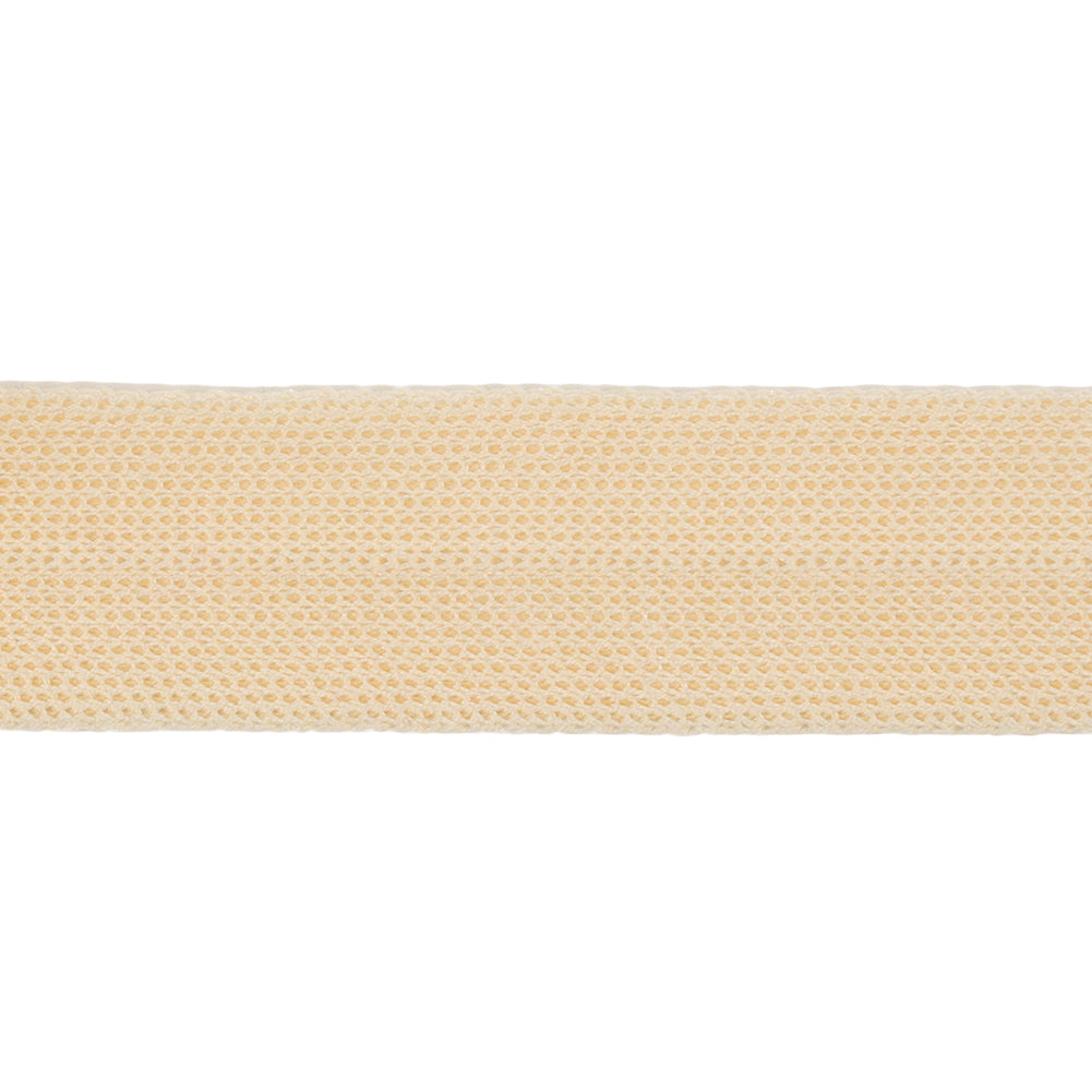 Beige Cotton Knit Foldover Trim - 0.875" Detail