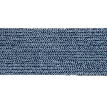 Gray Blue Cotton Knit Foldover Trim - 1.25" Detail