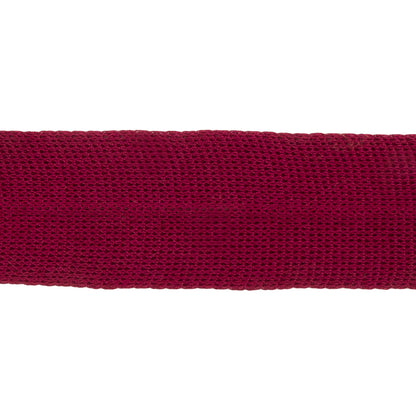 Wine Cotton Knit Foldover Trim - 1.25" Detail