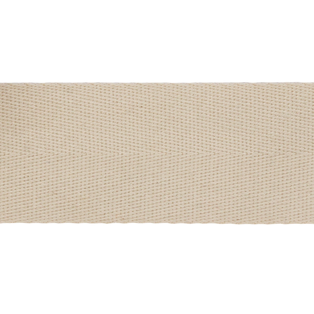 Buttercream Cotton Twill Tape - 1.25" Detail