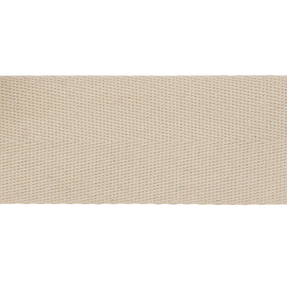 Buttercream Cotton Twill Tape - 1.25" Detail