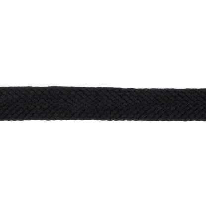 Black Wool Twill Tape - 0.5" Detail