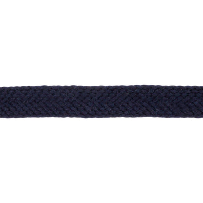 Midnight Wool Twill Tape - 0.5" Detail