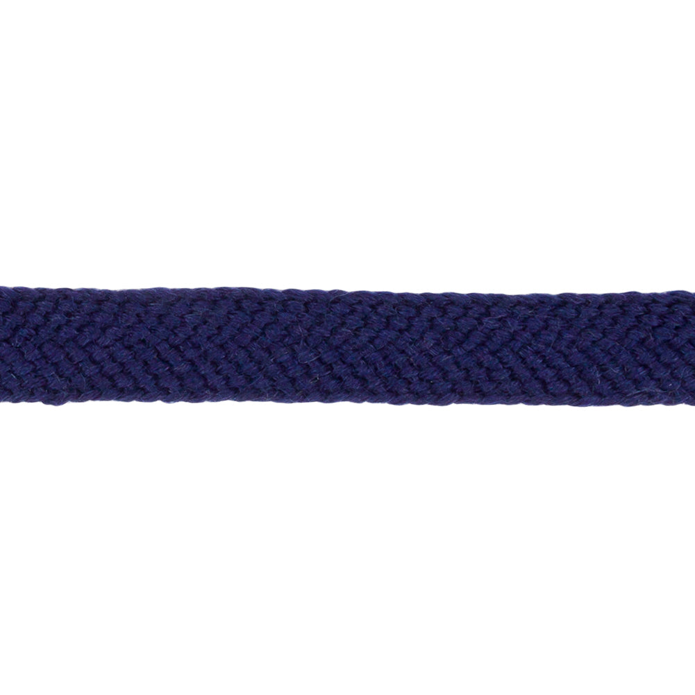 Navy Wool Twill Tape - 0.5" Detail