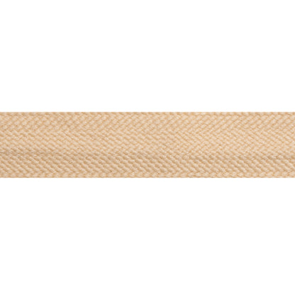 Beige Wool Braided Tape - 1" Folded