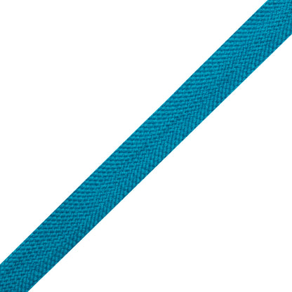 Turquoise Wool Braided Tape - 0.75" Folded
