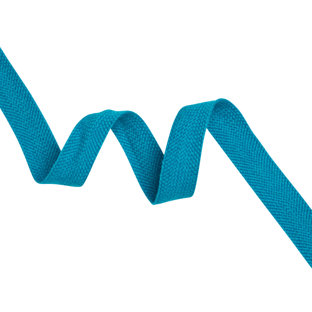 Turquoise Wool Braided Tape - 0.75"