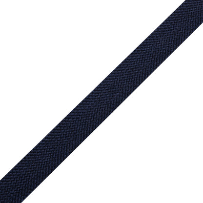 Navy Wool Braided Tape - 0.75" Folded