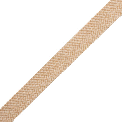 Beige Wool Braided Tape - 0.5" Folded