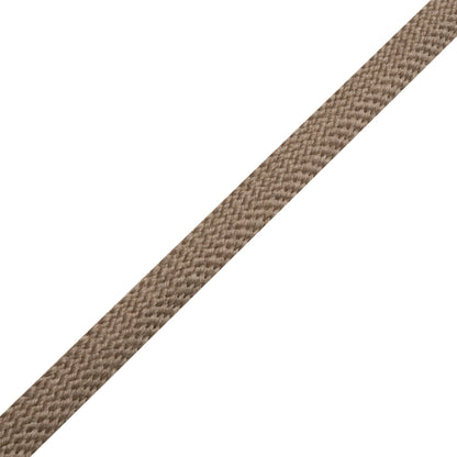 Coffee Wool Braided Tape - 0.5" Folded