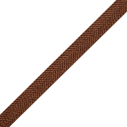 Brown Wool Braided Tape - 0.5" Folded