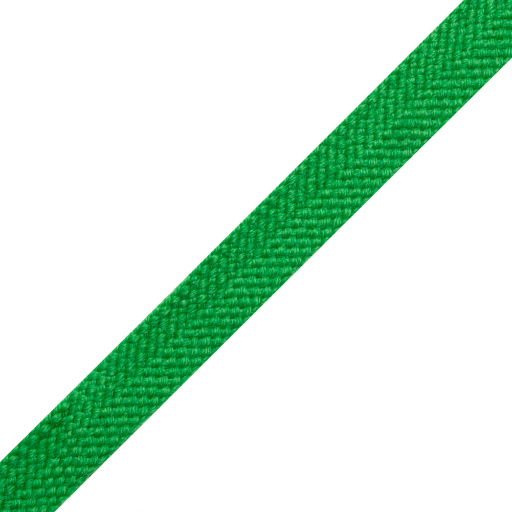 Green Wool Braided Tape - 0.5" Folded