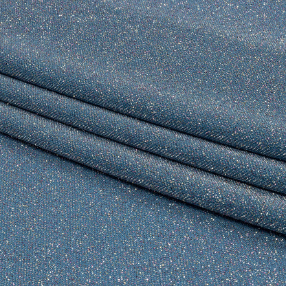 Nylon Knit with All-Over Glitter - Baby Blue - Sun Streams Collection
