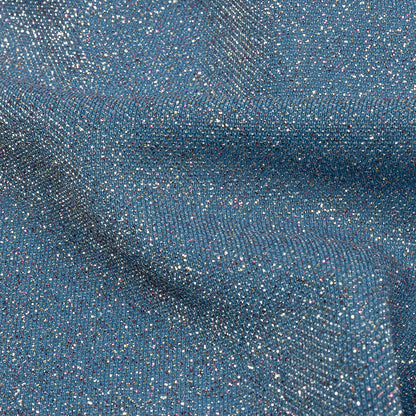 Nylon Knit with All-Over Glitter - Baby Blue - Sun Streams Collection