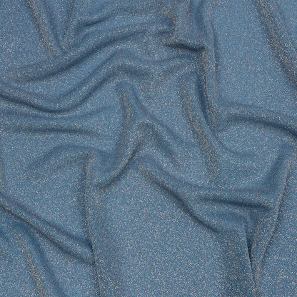 Nylon Knit with All-Over Glitter - Baby Blue - Sun Streams Collection