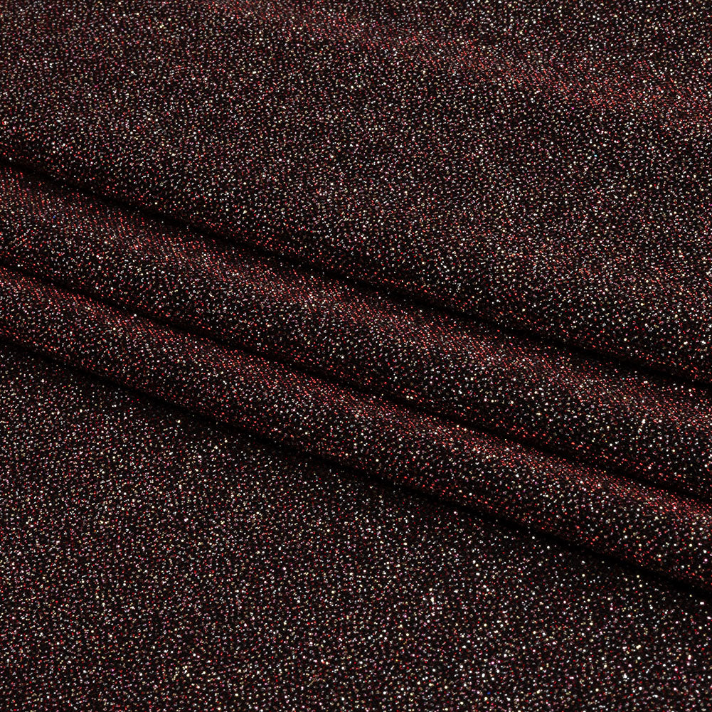 Nylon Knit with All-Over Glitter - Red - Sun Streams Collection - Folded