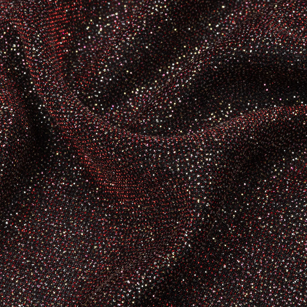 Nylon Knit with All-Over Glitter - Red - Sun Streams Collection - Detail