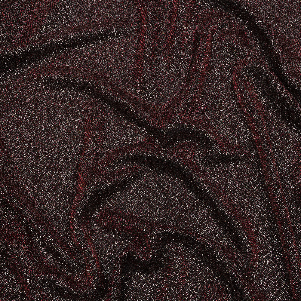Nylon Knit with All-Over Glitter - Red - Sun Streams Collection