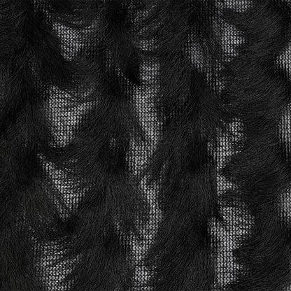 Black Zig Zag Fringe Mesh
