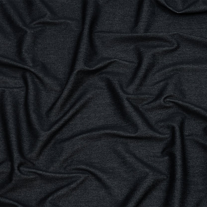 Indigo Stretch Cotton and Polyester Denim Knit