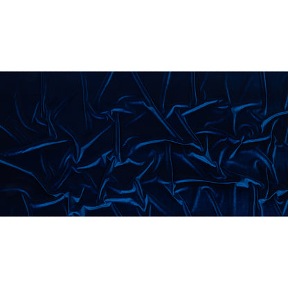 Stretch Polyester Velour - Royal Blue Full