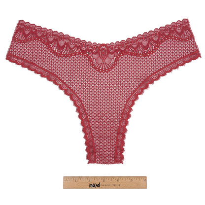 Currant Stretch Lace Panty Trim Panel - 10.25" x 14.25" Full